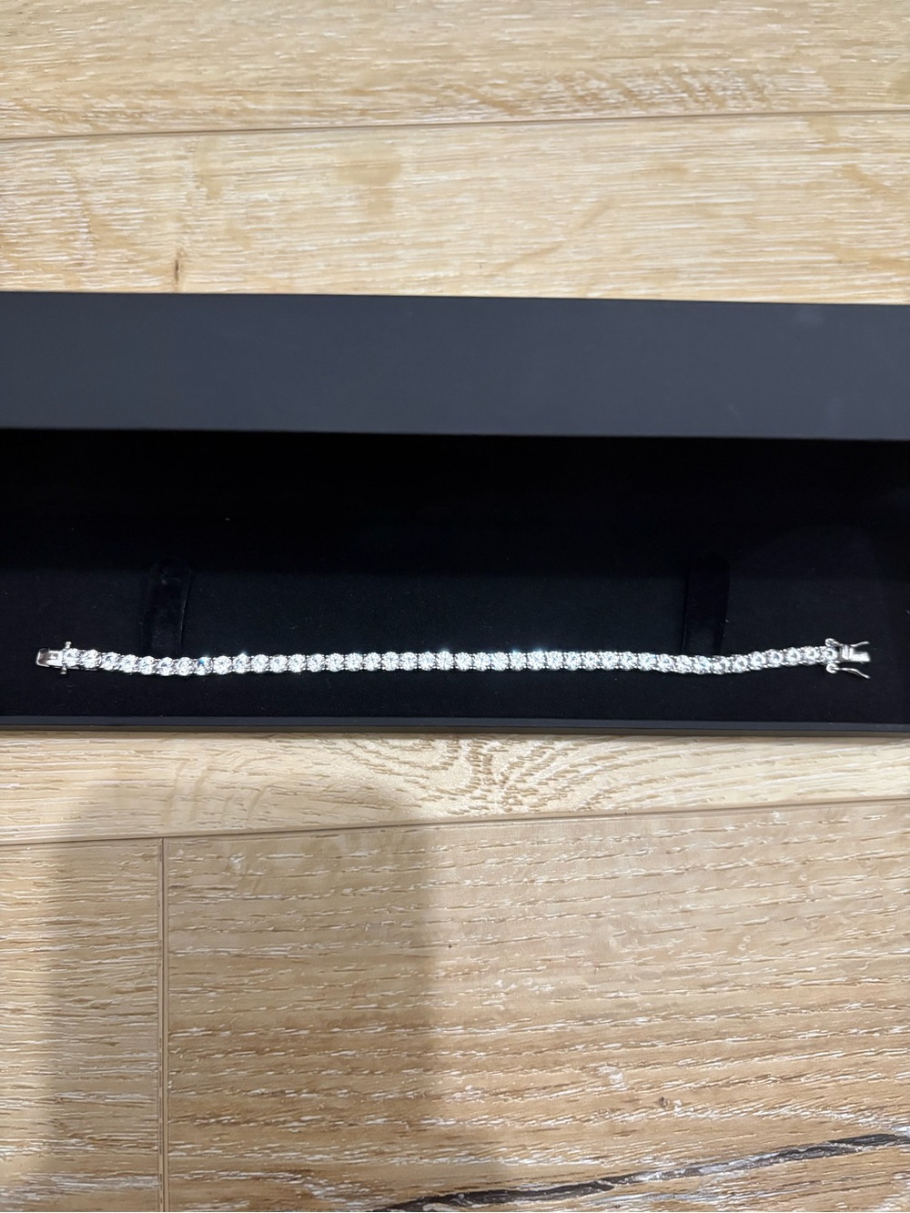 Women’s White Lab-Created Sapphire Line Bracelet $350.00 Sterling Silver 925